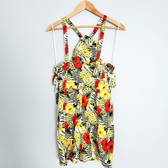 NEW XOXO Tropical Print Romper - Picture 2 of 5